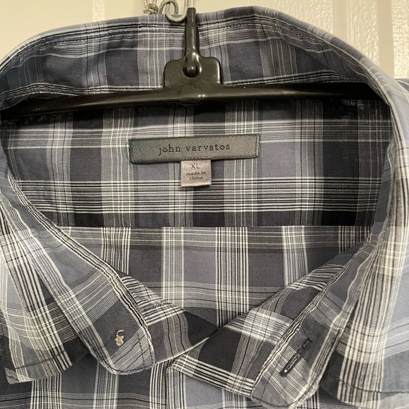 John Varvatos, Plaid Button Down Shirt Sz XL - Picture 3 of 10